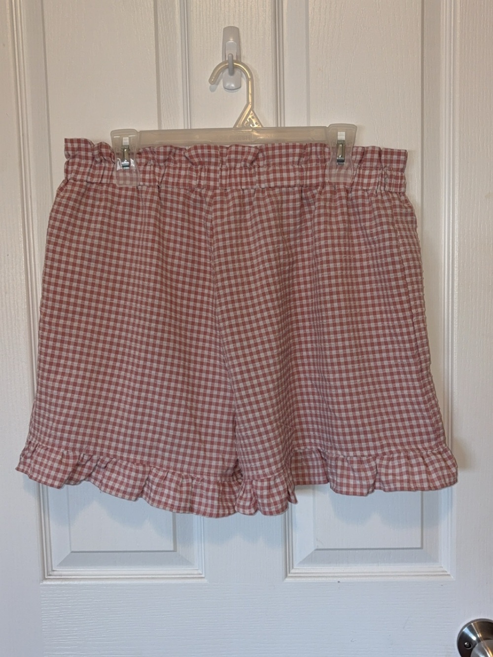 Gingham Ruffle Shorts - Picture 3 of 5